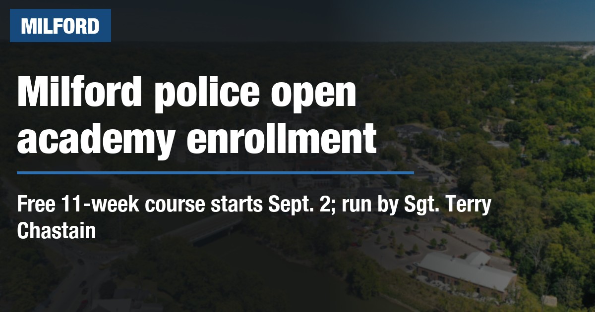 Milford police open academy enrollment