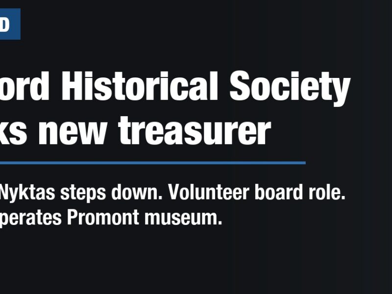 Milford Historical Society seeks new treasurer