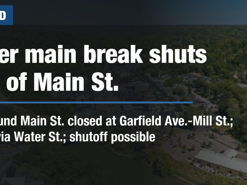 Water main break shuts part of Main St.