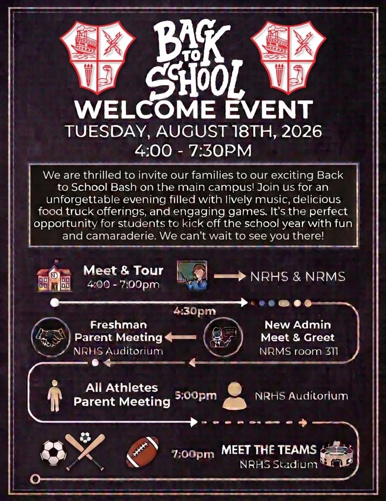 New Richmond schools Back to School Welcome Event flyer