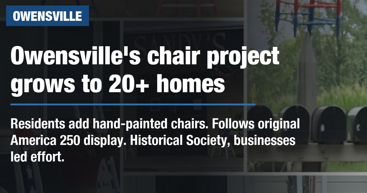 Owensville chair project grows to 20-plus homes