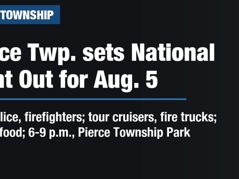 Pierce Twp. sets National Night Out for Aug. 5