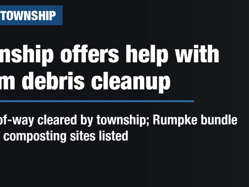 Township offers help with storm debris cleanup
