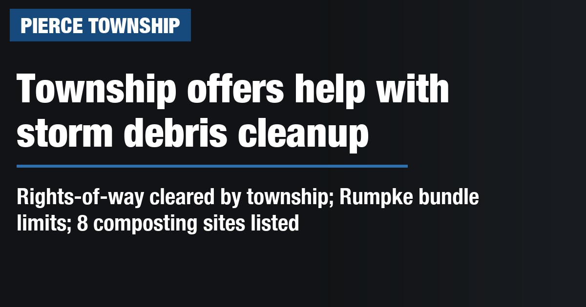 Township offers help with storm debris cleanup