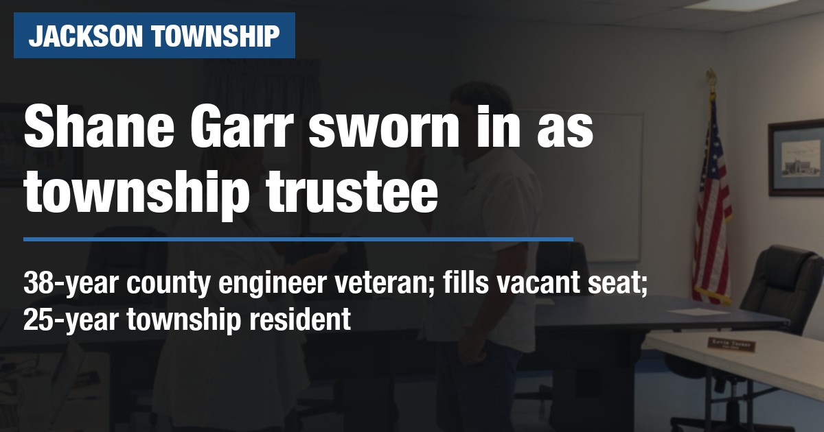 Shane Garr sworn in as township trustee
