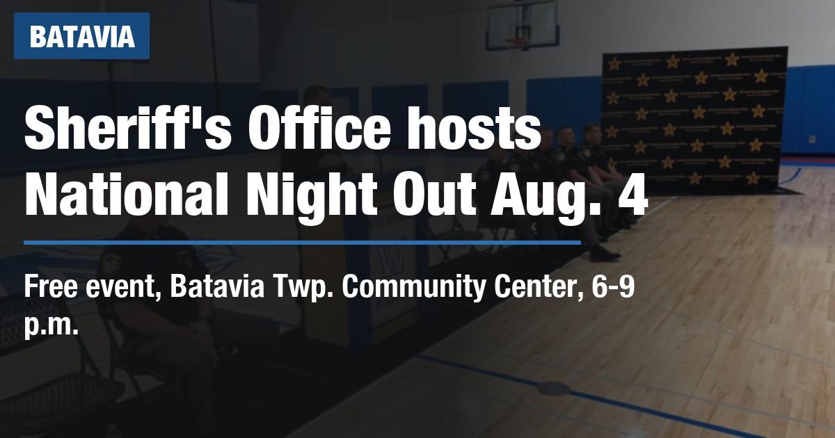 Sheriff's Office hosts National Night Out Aug. 4