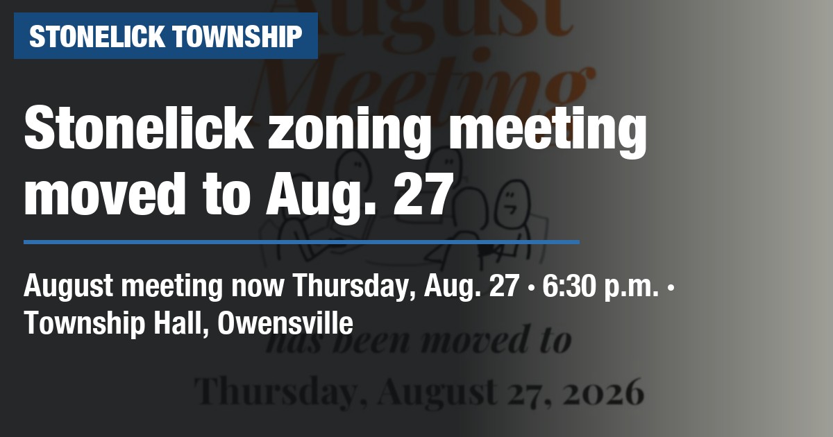 Stonelick zoning meeting moved to Aug. 27