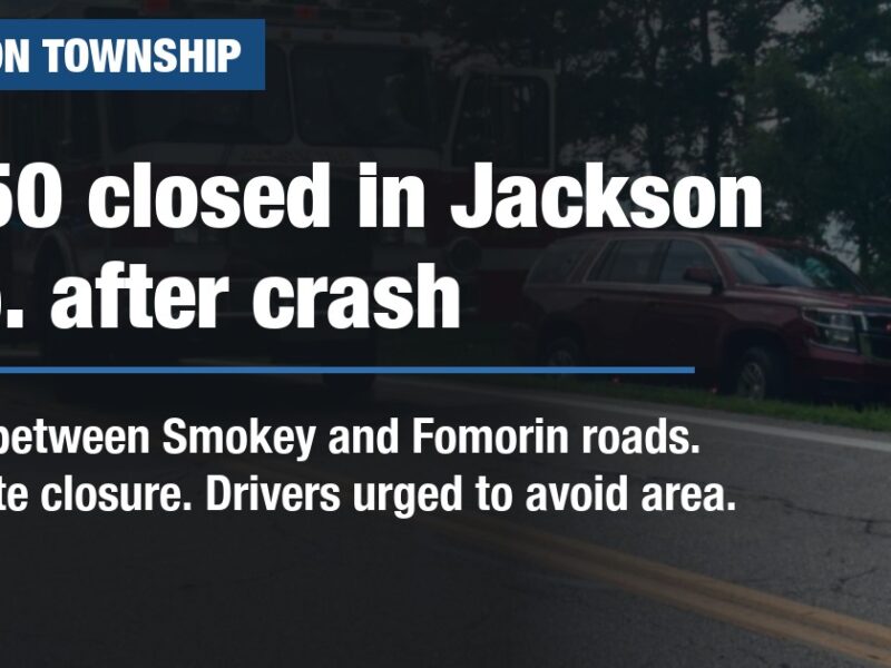 US 50 closed in Jackson Twp. after crash