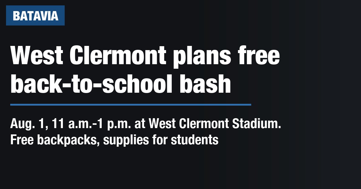West Clermont plans free back-to-school bash