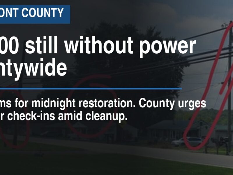 13,000 still without power countywide