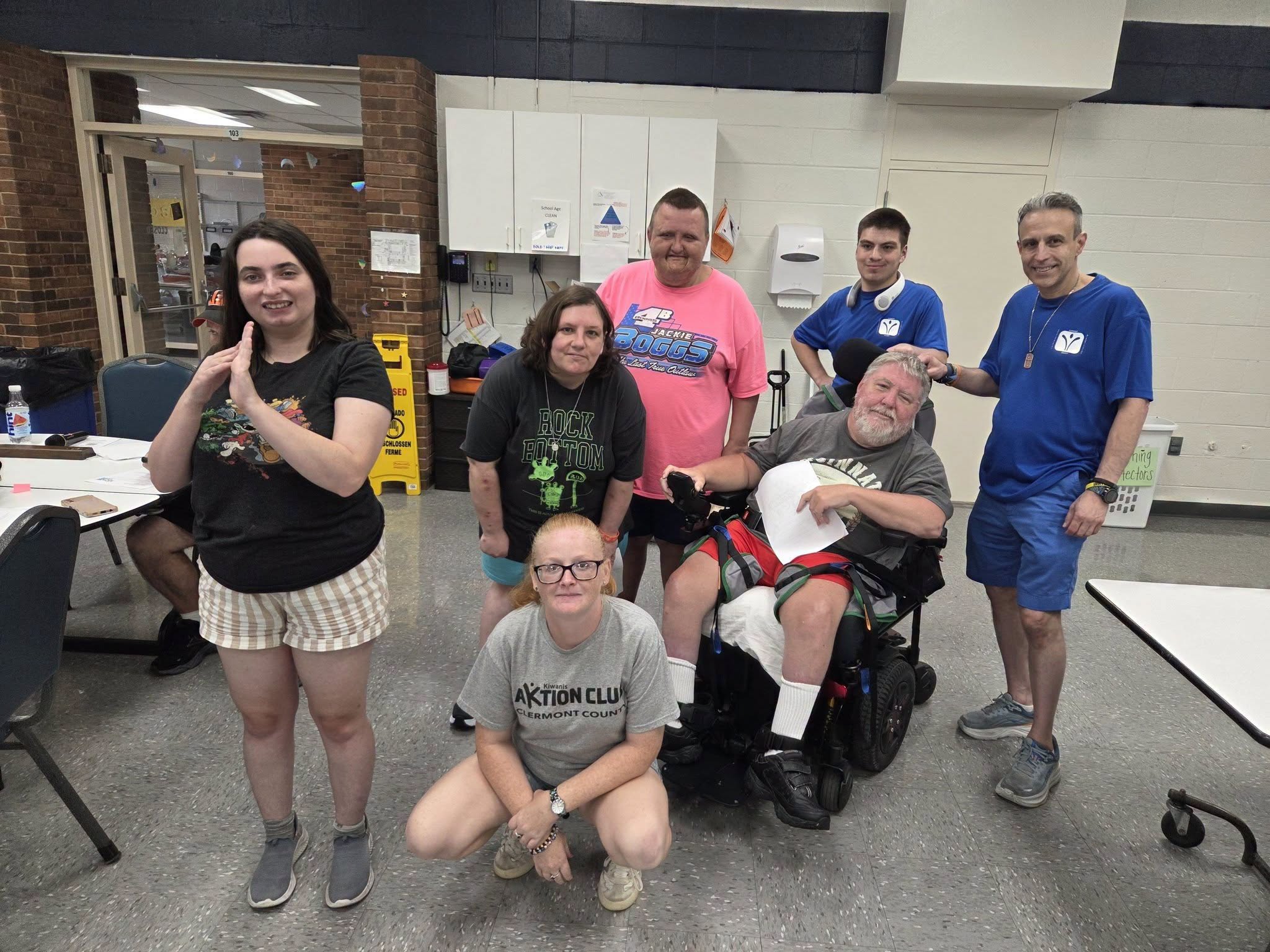 Aktion Club of Clermont County members gather at a meeting