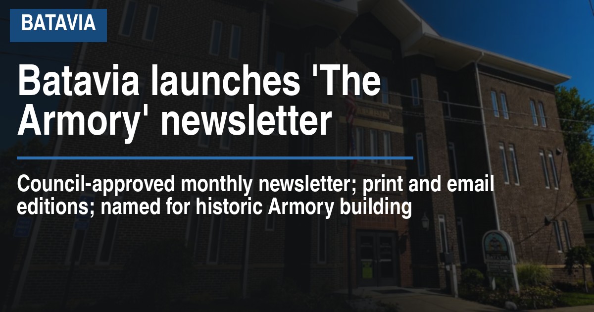 Batavia launches The Armory newsletter