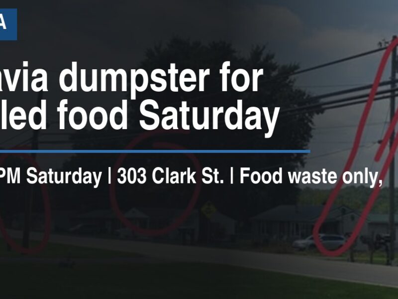Batavia dumpster for spoiled food Saturday