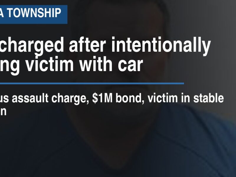 Man charged after intentionally striking victim with car