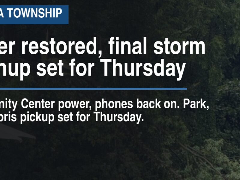 Power restored, final storm cleanup set for Thursday