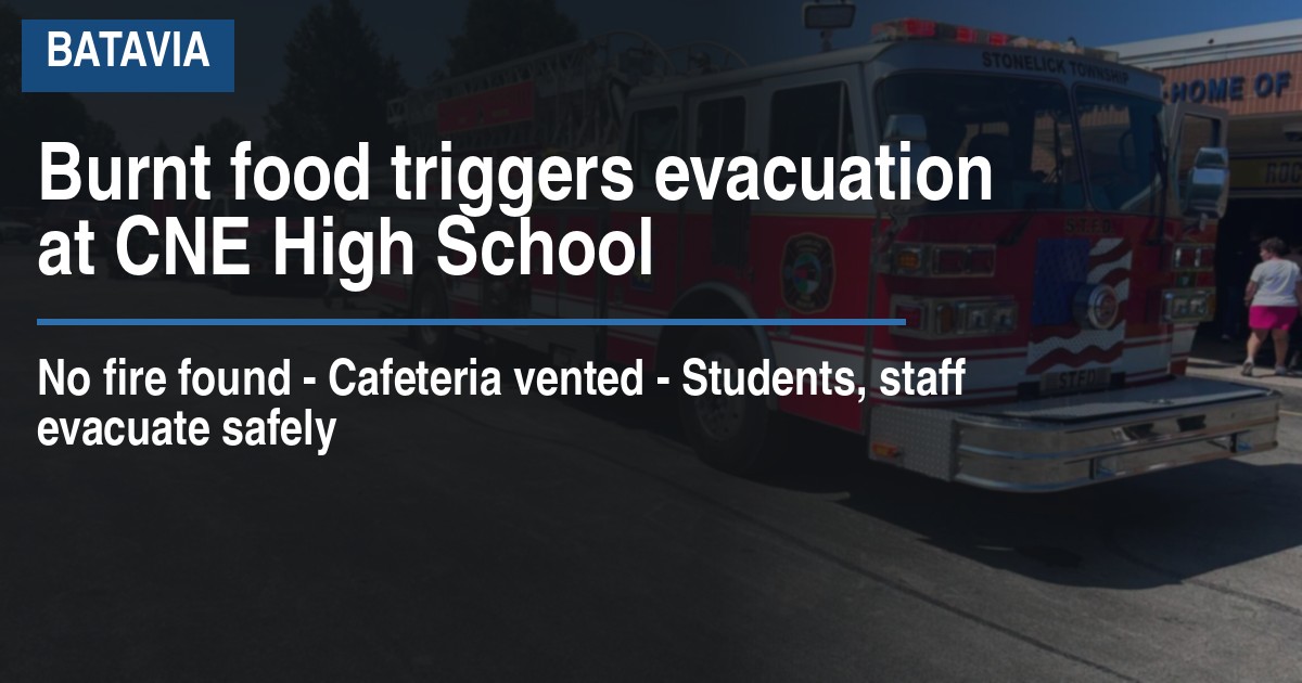 Burnt food triggers evacuation at CNE High School