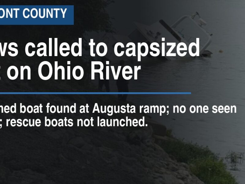 Crews called to capsized boat on Ohio River
