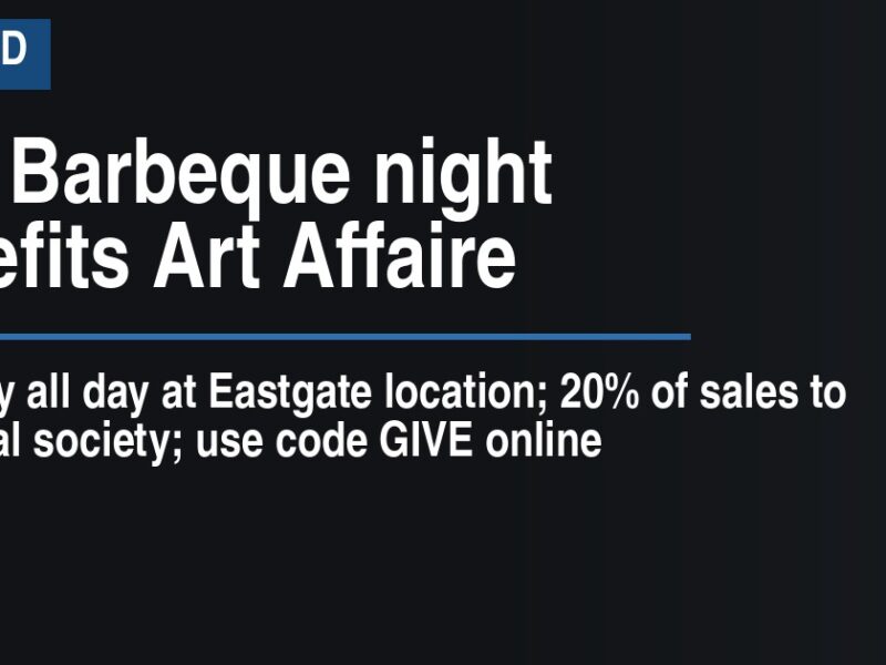 City Barbeque night benefits Art Affaire