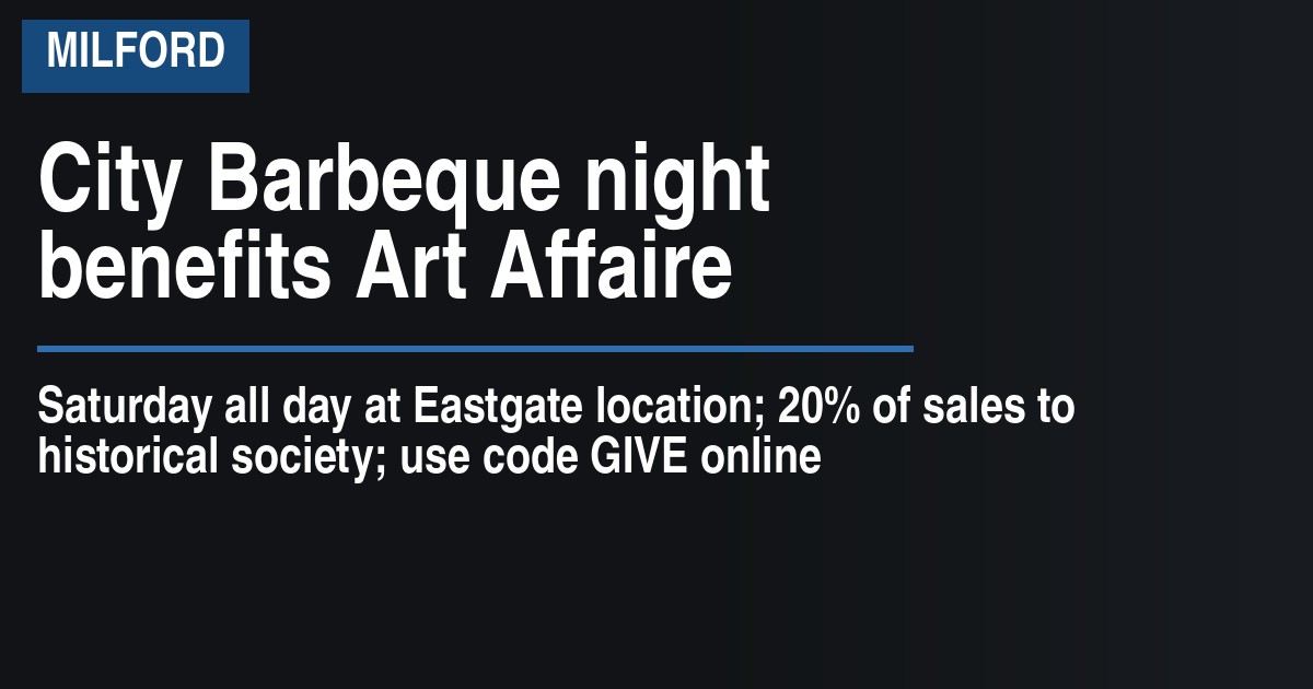 City Barbeque night benefits Art Affaire