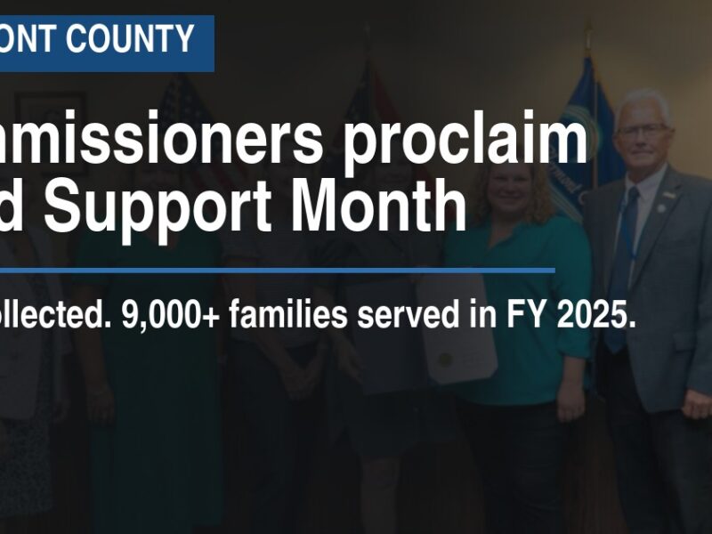 Commissioners proclaim Child Support Month