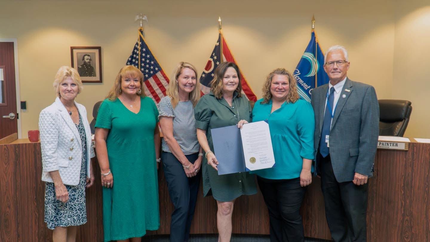 Clermont County commissioners present Child Support Awareness Month proclamation
