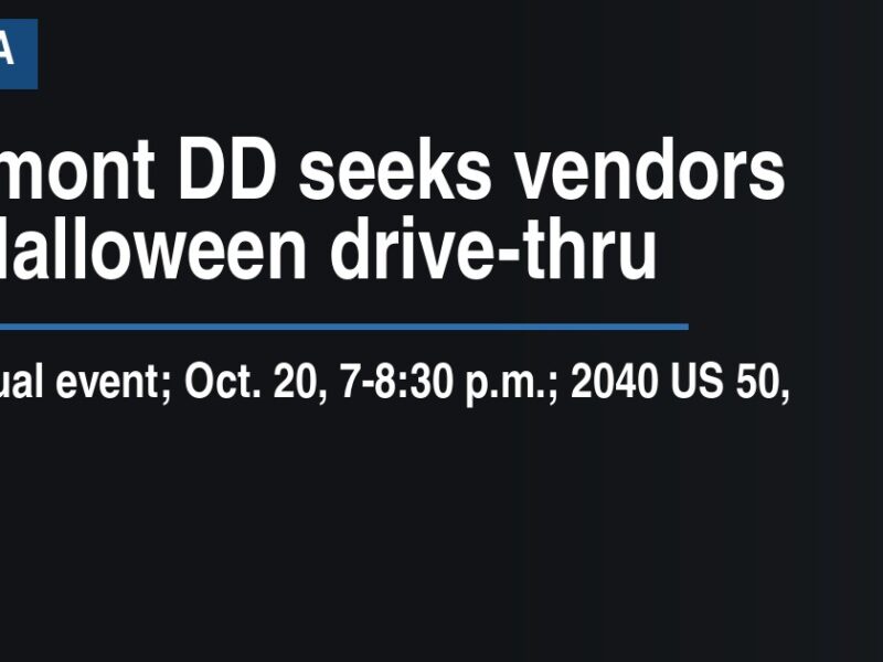 Clermont DD seeks vendors for Halloween drive-thru