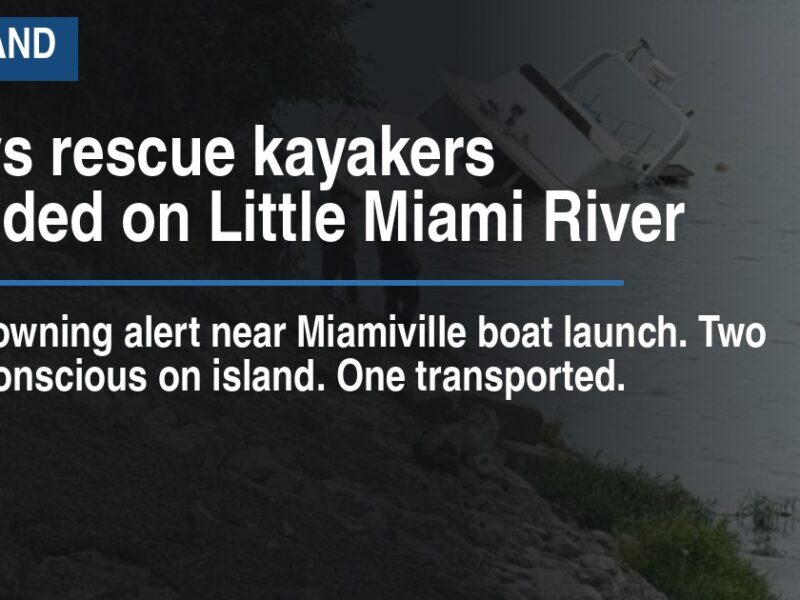 Crews rescue kayakers stranded on Little Miami River