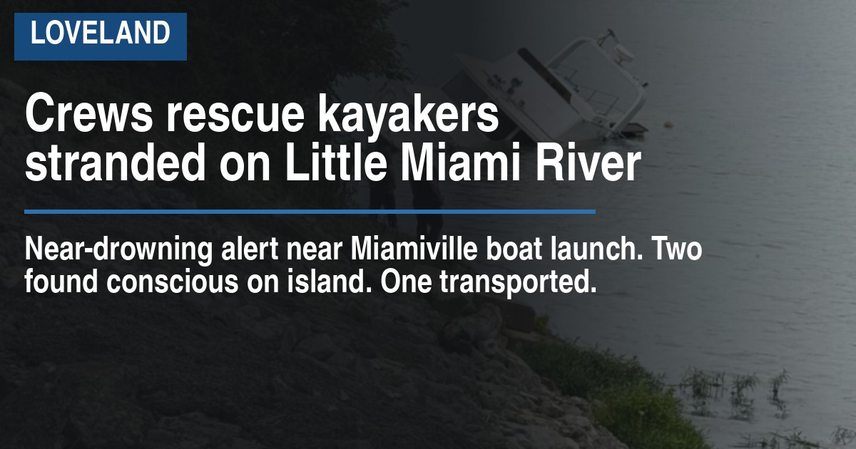 Crews rescue kayakers stranded on Little Miami River