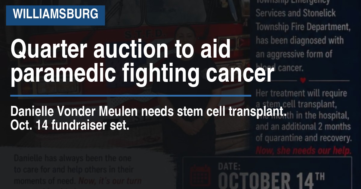 Quarter auction to aid paramedic fighting cancer