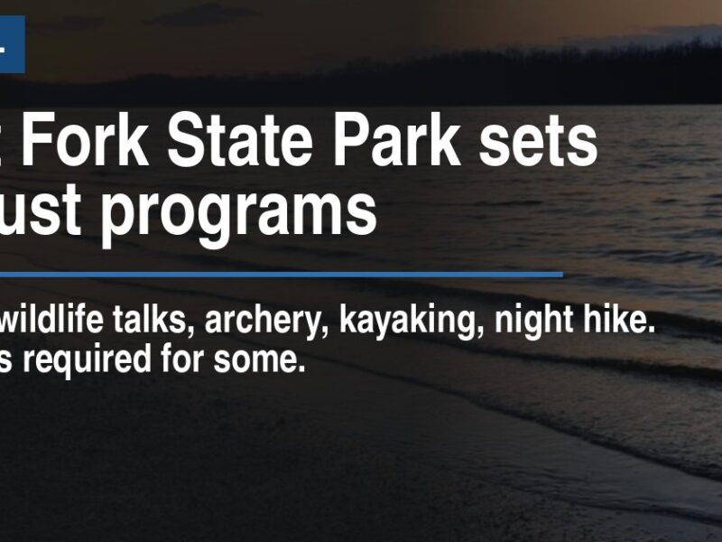 East Fork State Park sets August programs