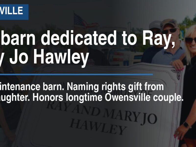 Fair barn dedicated to Ray, Mary Jo Hawley