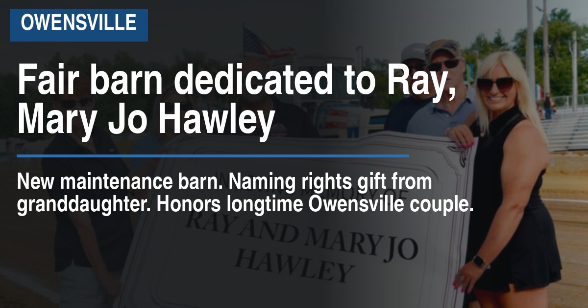 Fair barn dedicated to Ray, Mary Jo Hawley