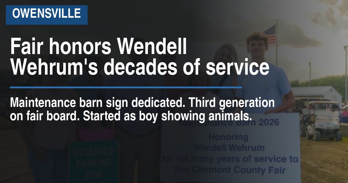 Fair honors Wendell Wehrum's decades of service