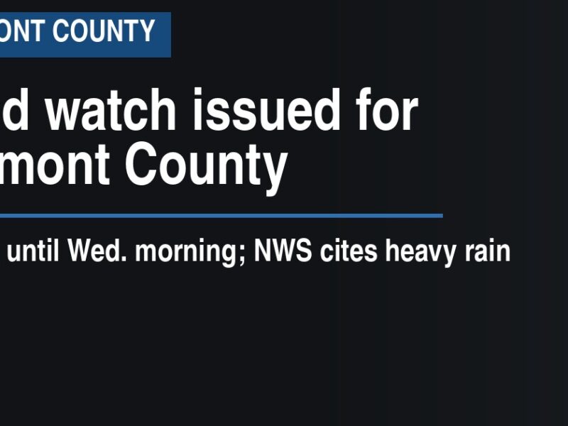 Flood watch issued for Clermont County