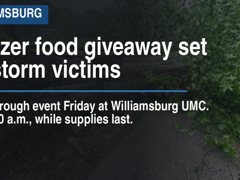 Freezer food giveaway set for storm victims