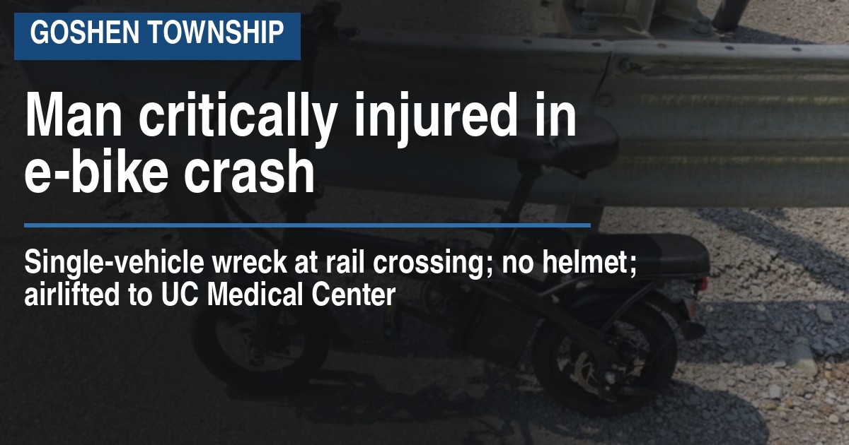 Man critically injured in e-bike crash
