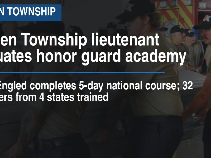Goshen Township lieutenant graduates honor guard academy