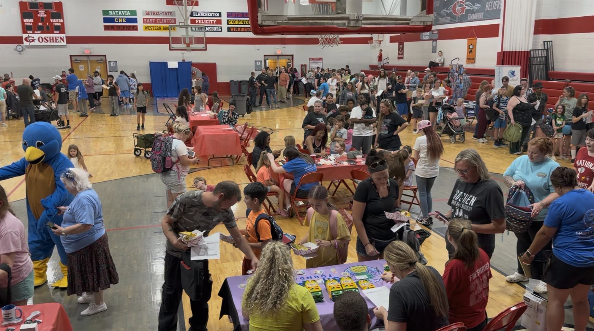 Families fill the Goshen Middle School gym for Ready Fest 2026