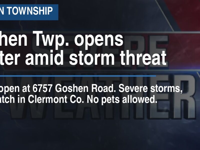 Goshen Twp. opens shelter amid storm threat