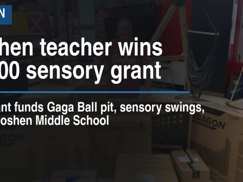 Goshen teacher wins $5,000 sensory grant