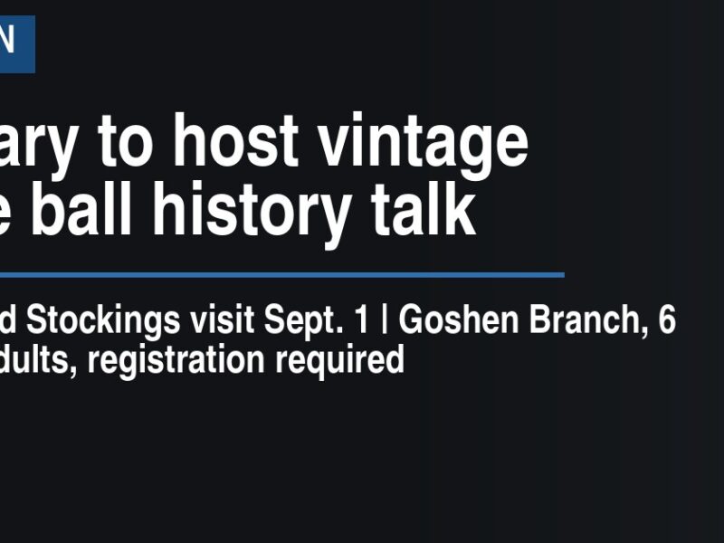 Library to host vintage base ball history talk