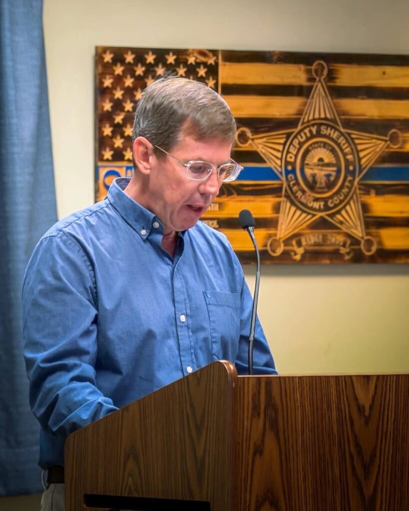 Soil & Water Director John McManus updates Clermont County commissioners