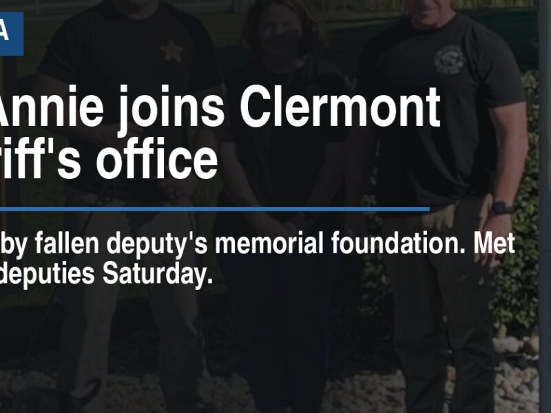 K9 Annie joins Clermont sheriff's office