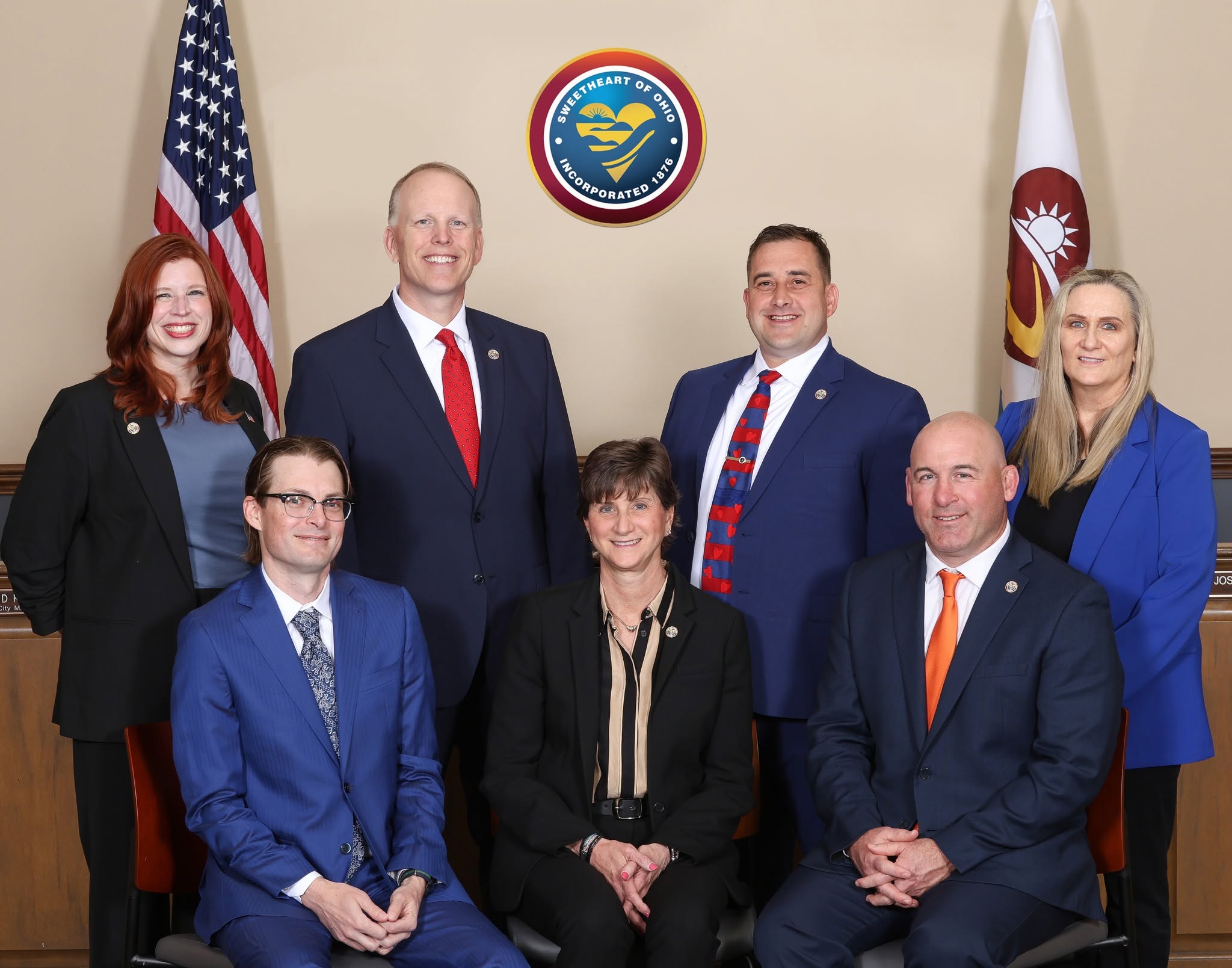 Loveland City Council members in council chambers