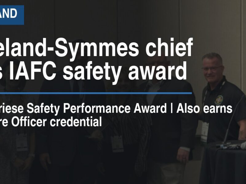 Loveland-Symmes chief wins IAFC safety award