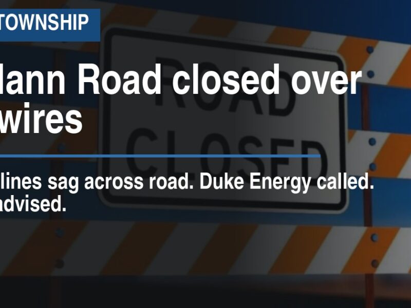 McMann Road closed over low wires