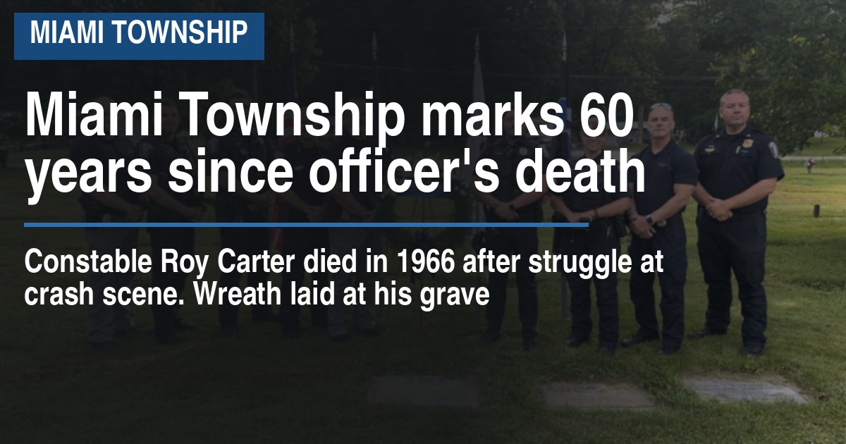 Miami Township marks 60 years since officer's death