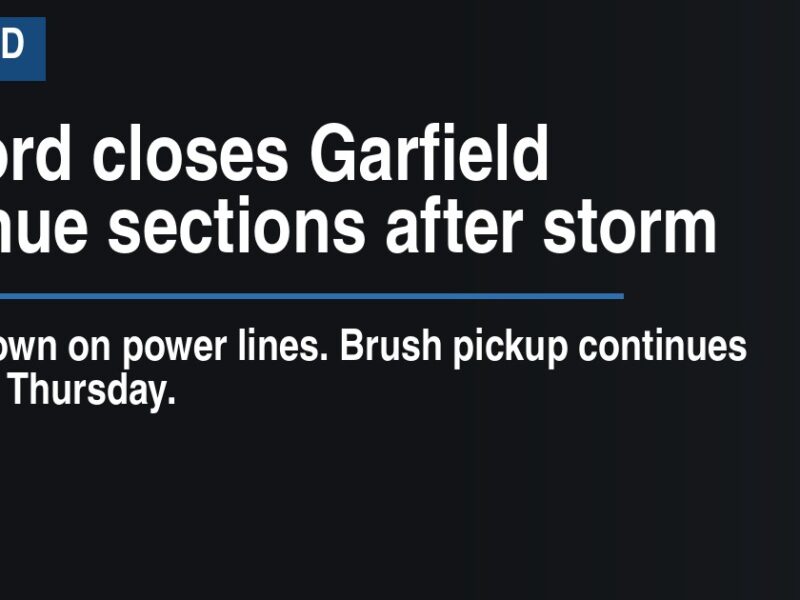 Milford closes Garfield Avenue sections after storm