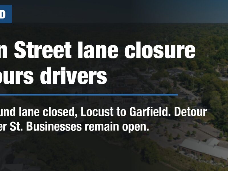 Main Street lane closure detours drivers