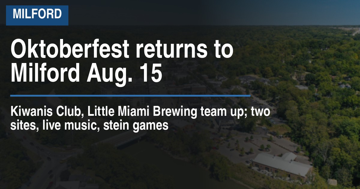 Oktoberfest returns to Milford Aug. 15